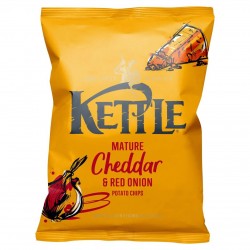 Kettle Chips - Mature Cheddar & Red Onion 18 x 40g